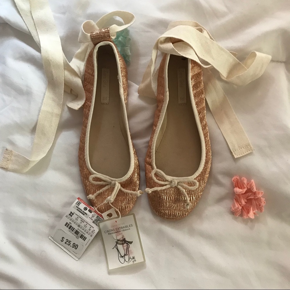 Brand New Zara Girls ballerina flats
